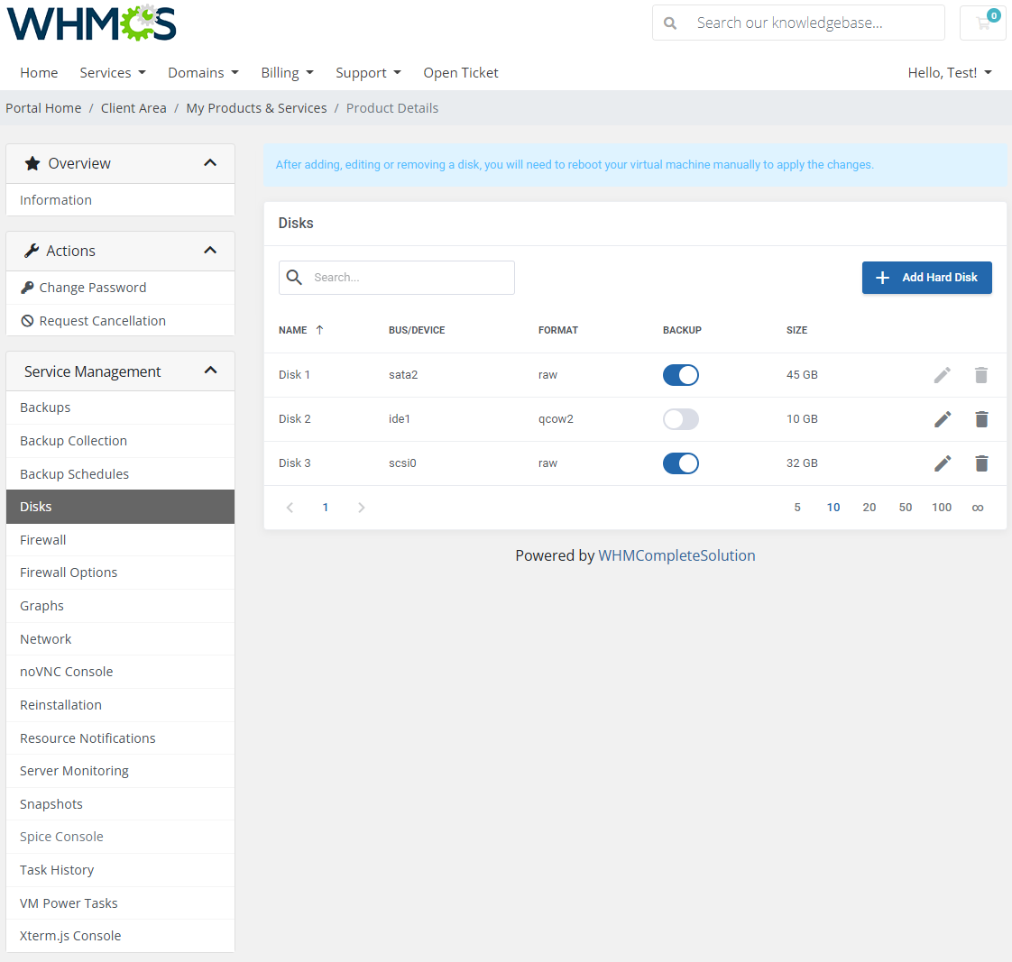 Proxmox VE VPS & Cloud For WHMCS: Module Screenshot 11