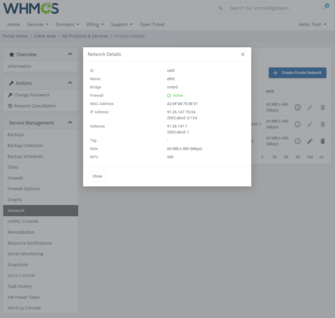 Proxmox VE VPS & Cloud For WHMCS: Module Screenshot 18