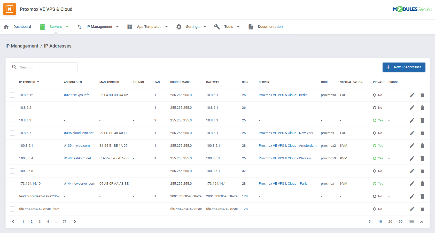 Proxmox VE VPS & Cloud For WHMCS: Module Screenshot 51