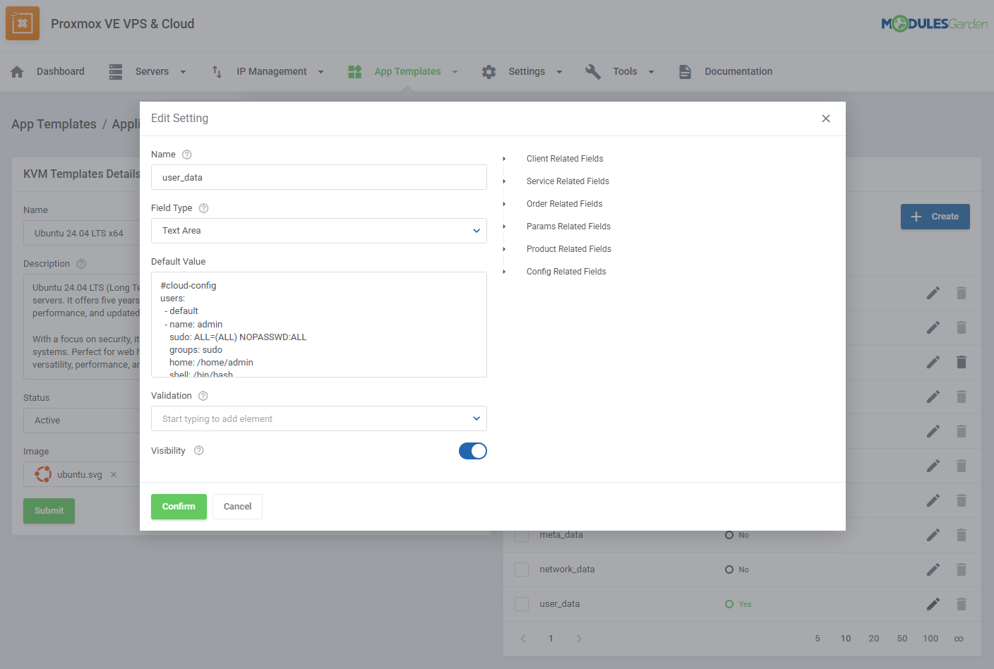 Proxmox VE VPS & Cloud For WHMCS: Module Screenshot 59