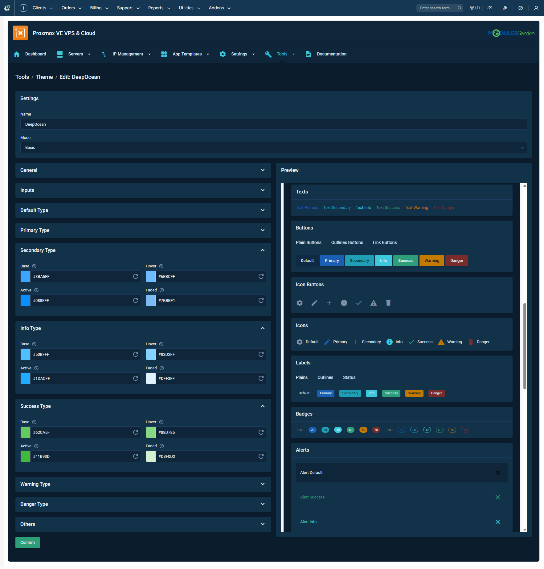 Proxmox VE VPS & Cloud For WHMCS: Module Screenshot 76