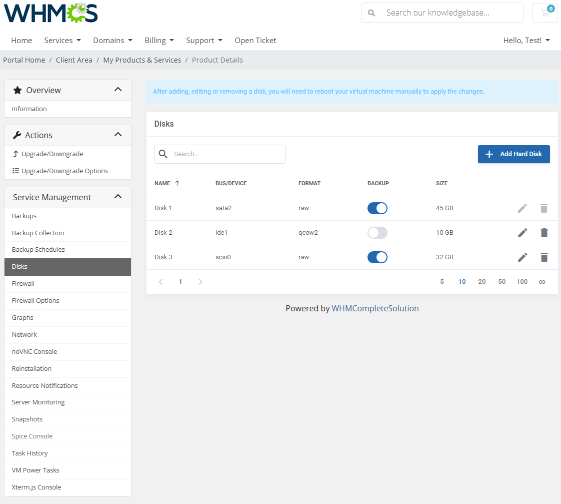 Proxmox VE VPS & Cloud For WHMCS: Module Screenshot 11