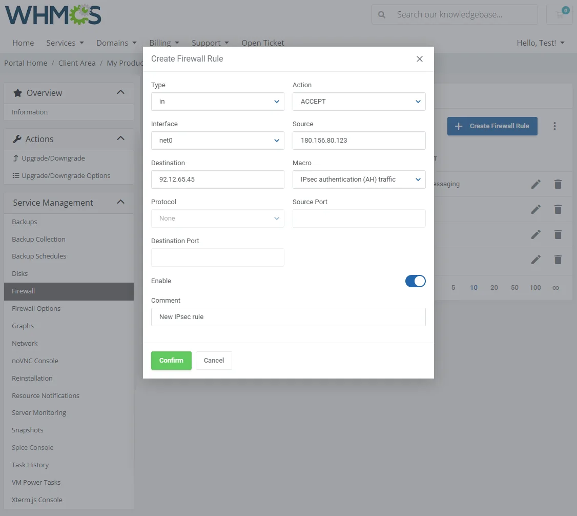 Proxmox VE VPS & Cloud For WHMCS: Module Screenshot 13