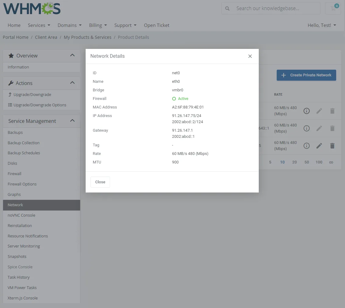 Proxmox VE VPS & Cloud For WHMCS: Module Screenshot 18
