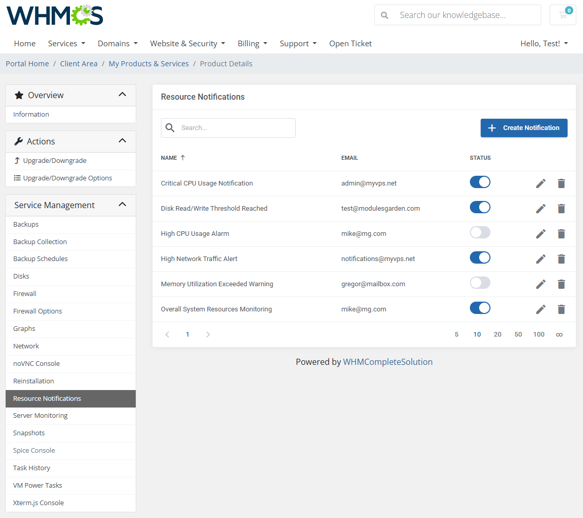 Proxmox VE VPS & Cloud For WHMCS: Module Screenshot 21