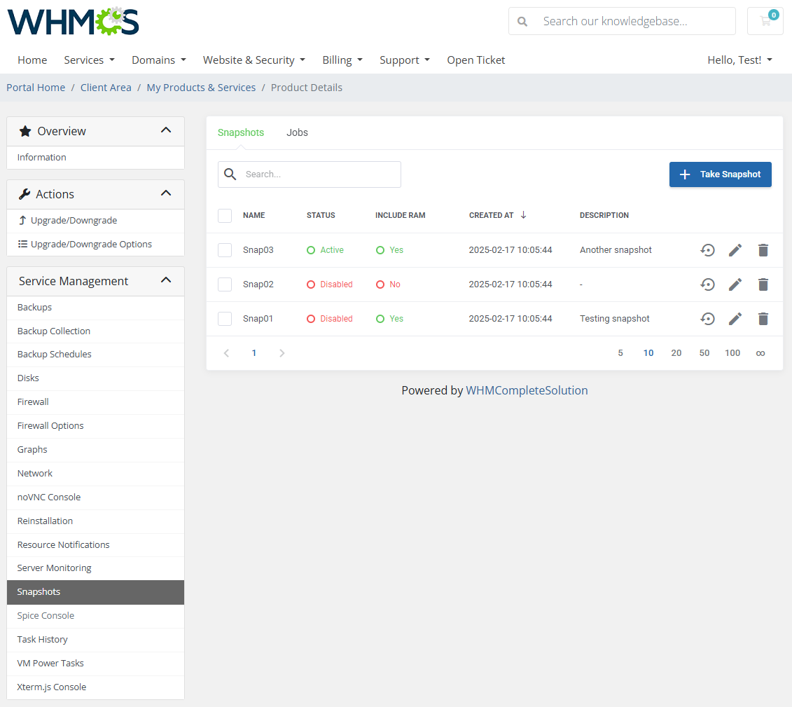 Proxmox VE VPS & Cloud For WHMCS: Module Screenshot 24