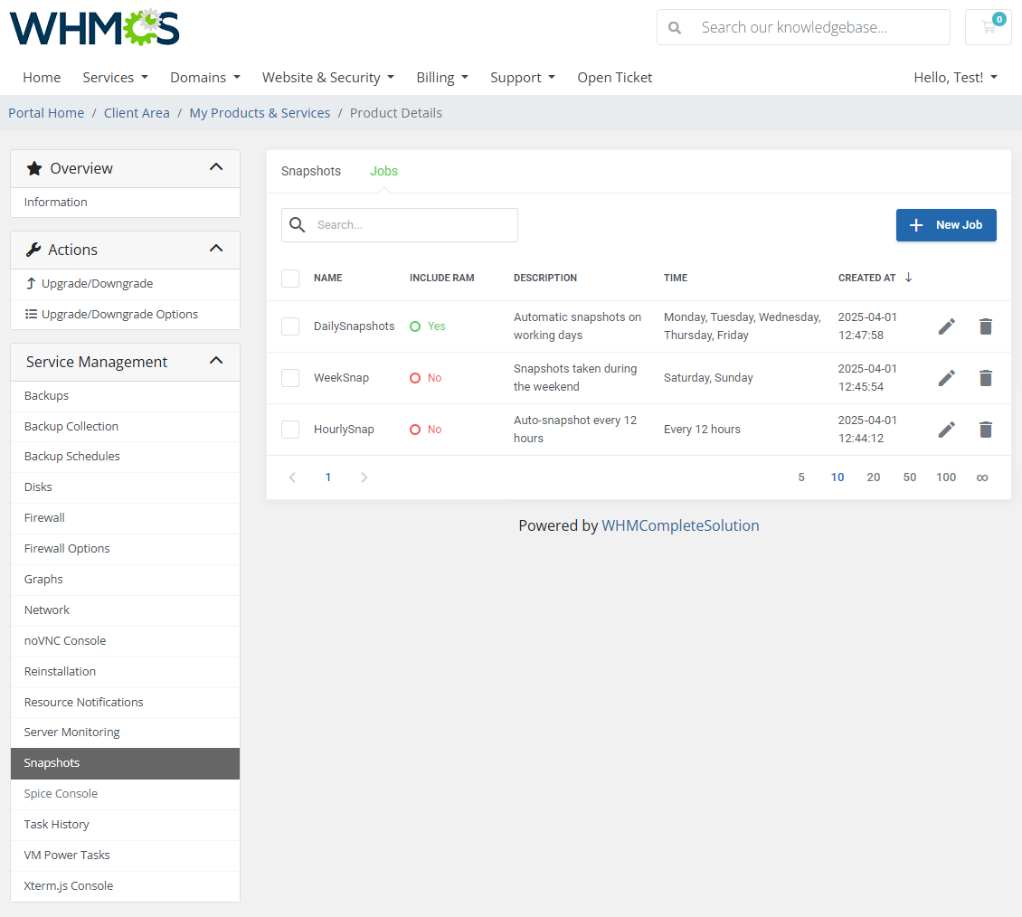 Proxmox VE VPS & Cloud For WHMCS: Module Screenshot 25