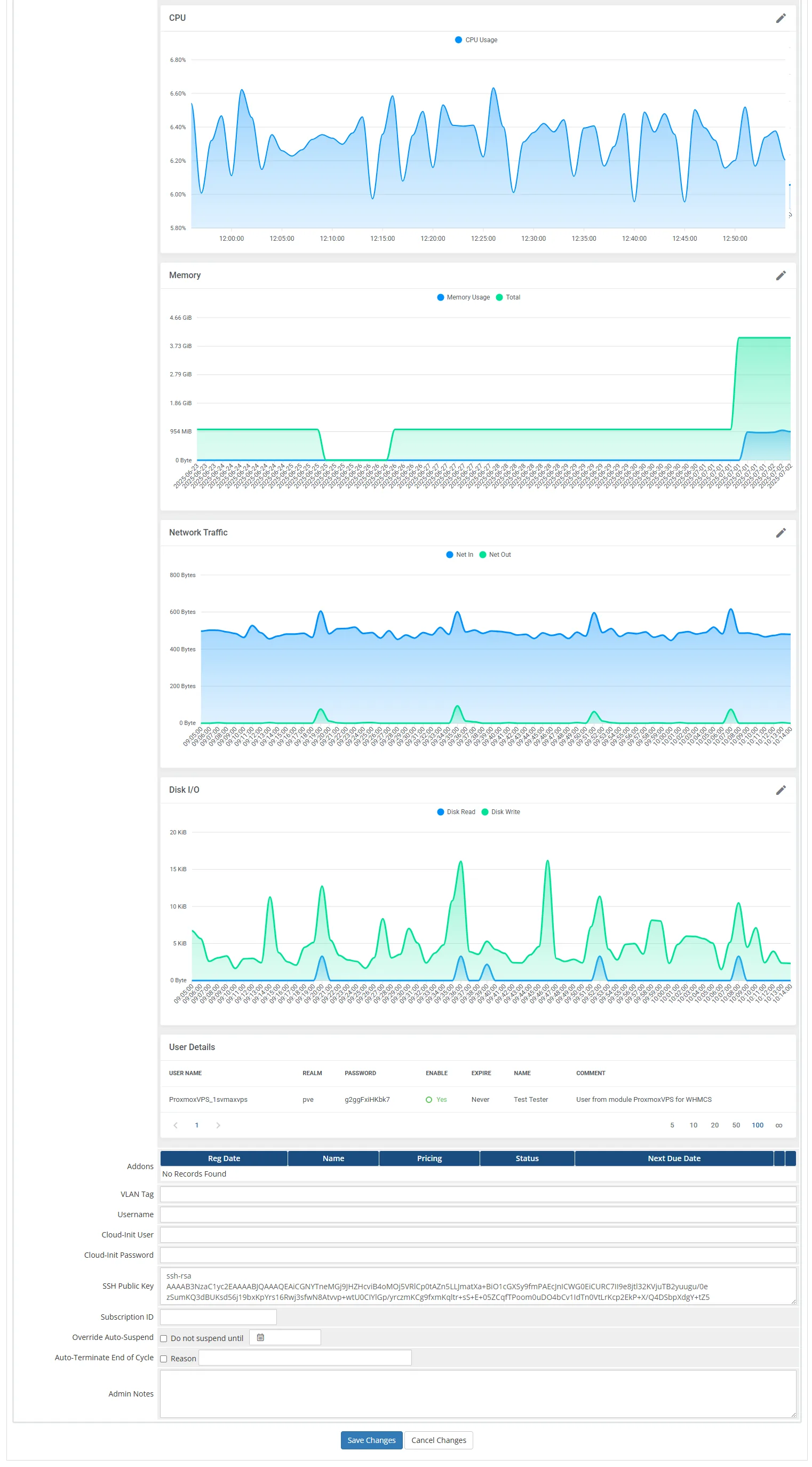 Proxmox VE VPS & Cloud For WHMCS: Module Screenshot 34