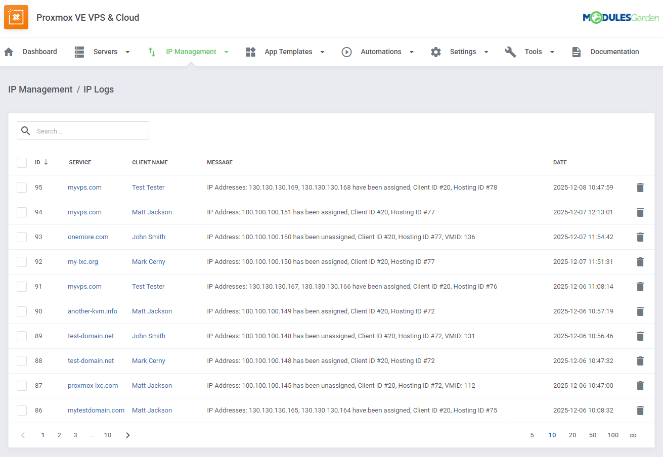 Proxmox VE VPS & Cloud For WHMCS: Module Screenshot 48