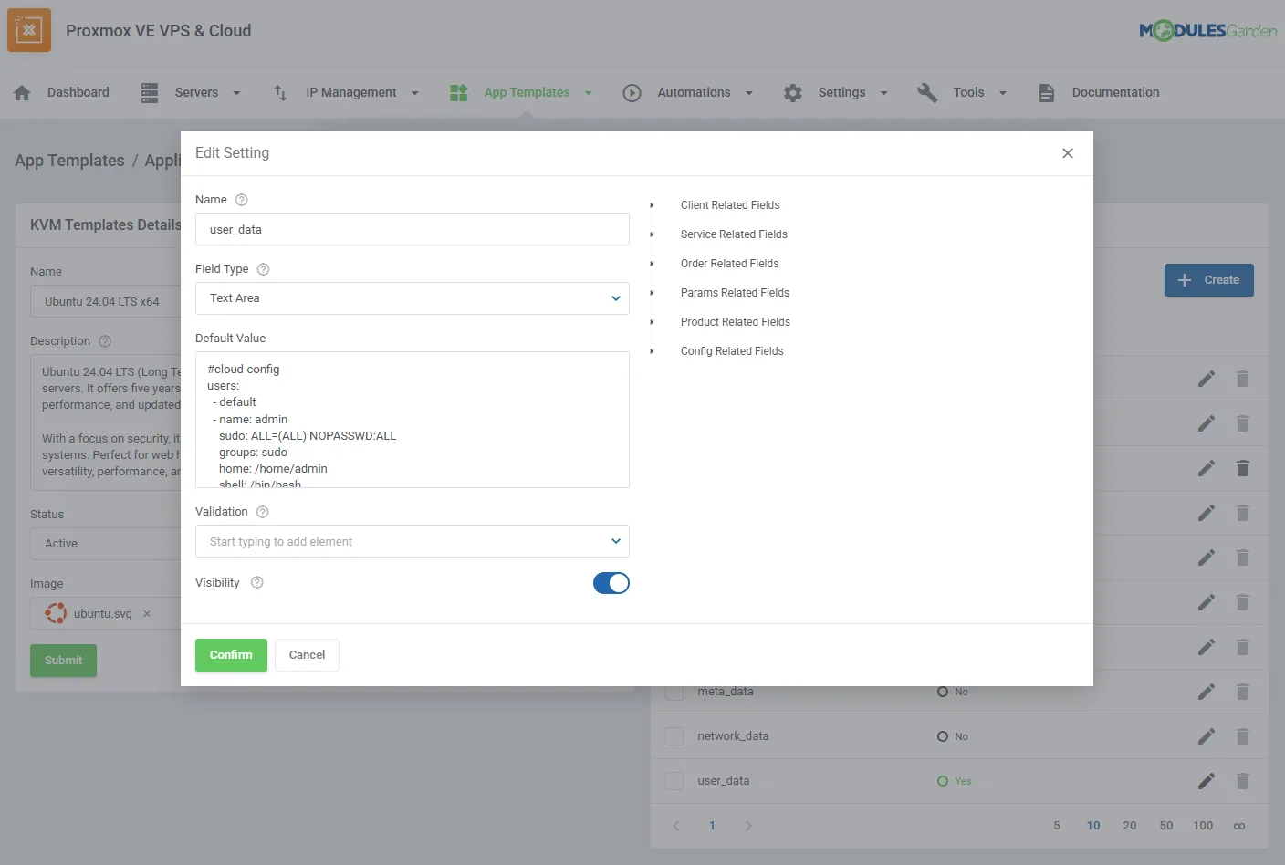 Proxmox VE VPS & Cloud For WHMCS: Module Screenshot 51