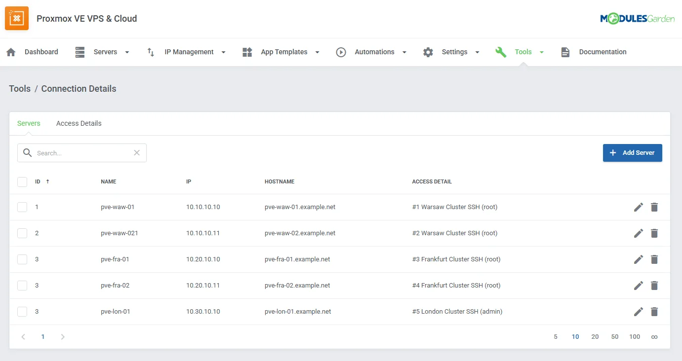 Proxmox VE VPS & Cloud For WHMCS: Module Screenshot 67
