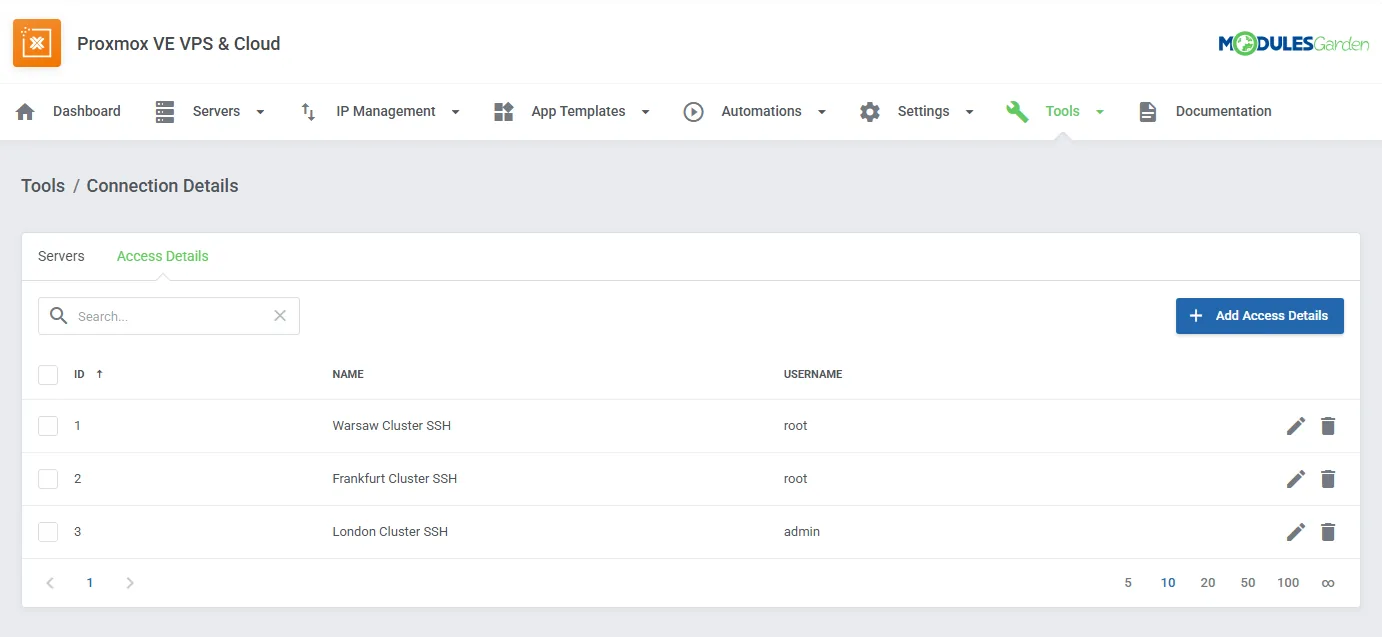 Proxmox VE VPS & Cloud For WHMCS: Module Screenshot 68