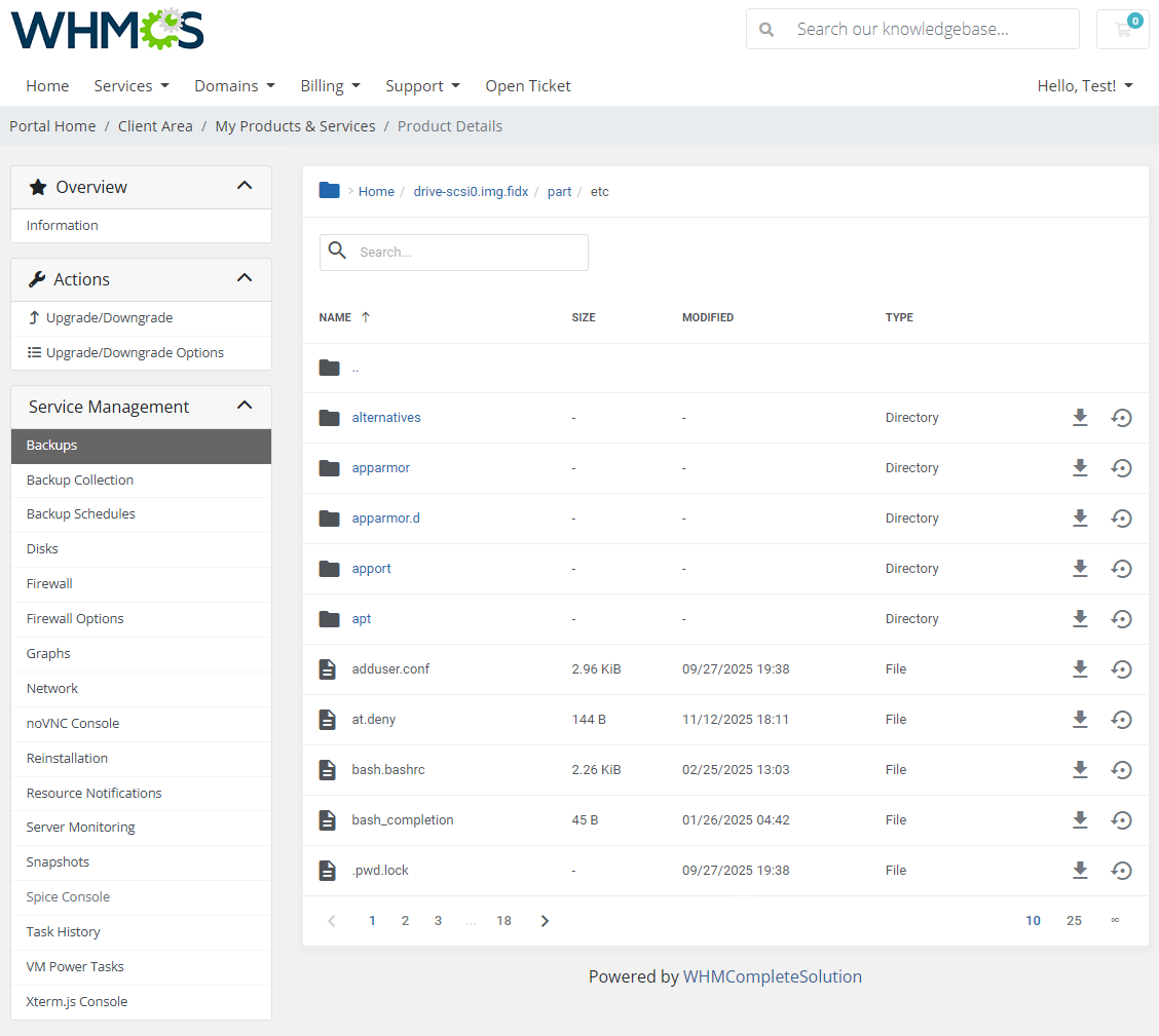 Proxmox VE VPS & Cloud For WHMCS: Module Screenshot 7