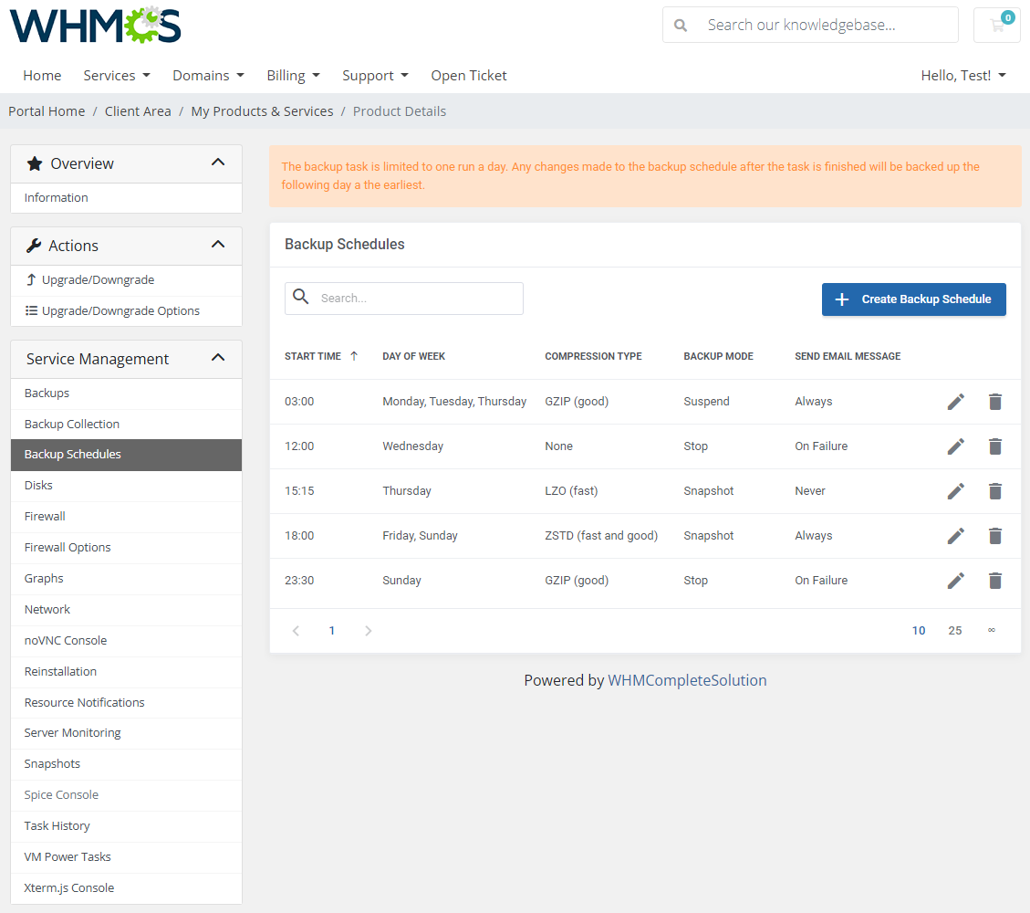 Proxmox VE VPS & Cloud For WHMCS: Module Screenshot 9