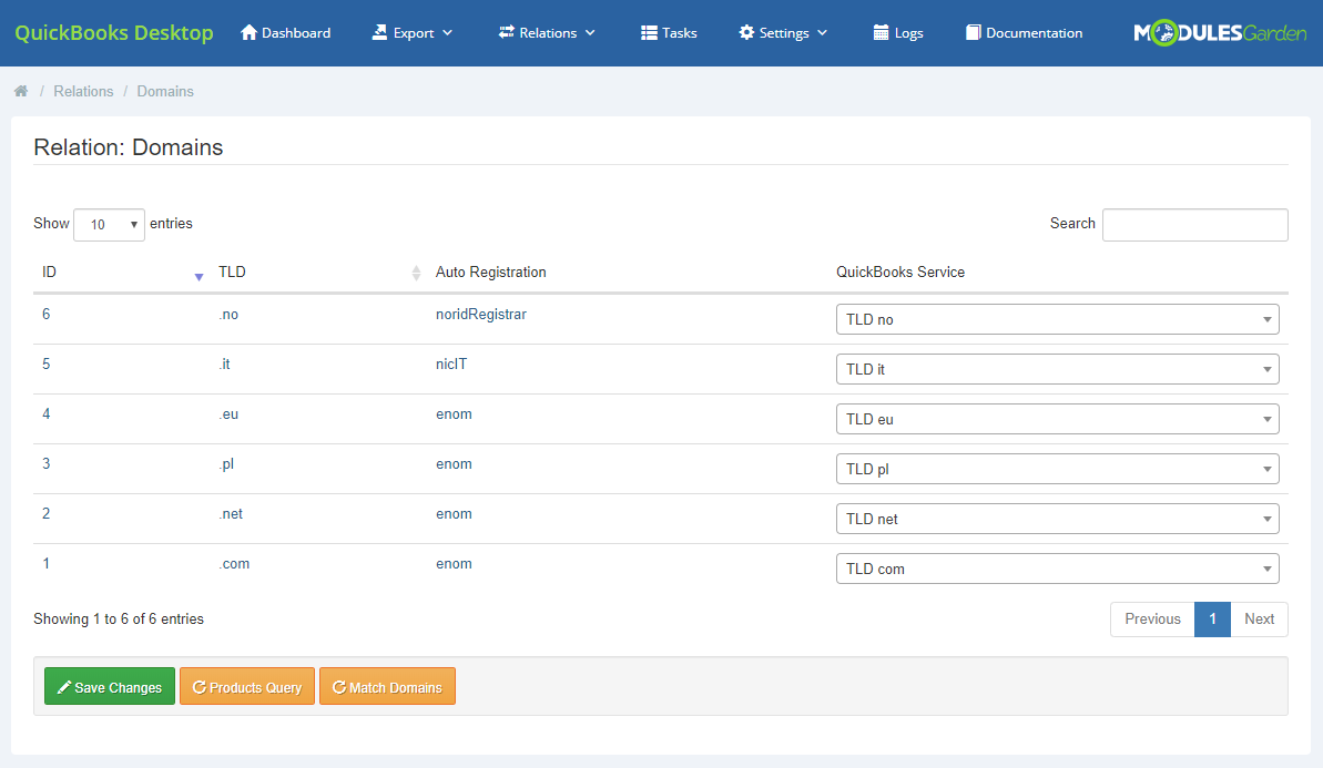 QuickBooks Desktop For WHMCS: Module Screenshot 11