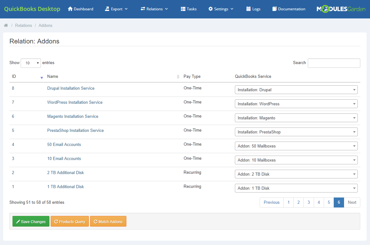 QuickBooks Desktop For WHMCS: Module Screenshot 12