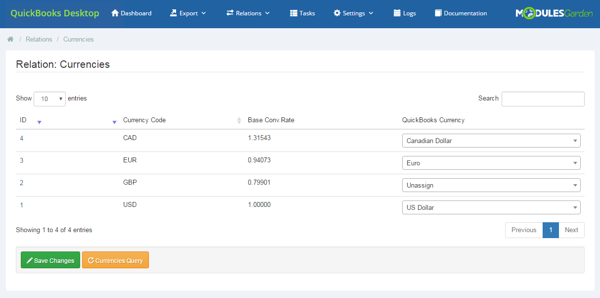 QuickBooks Desktop For WHMCS: Module Screenshot 15