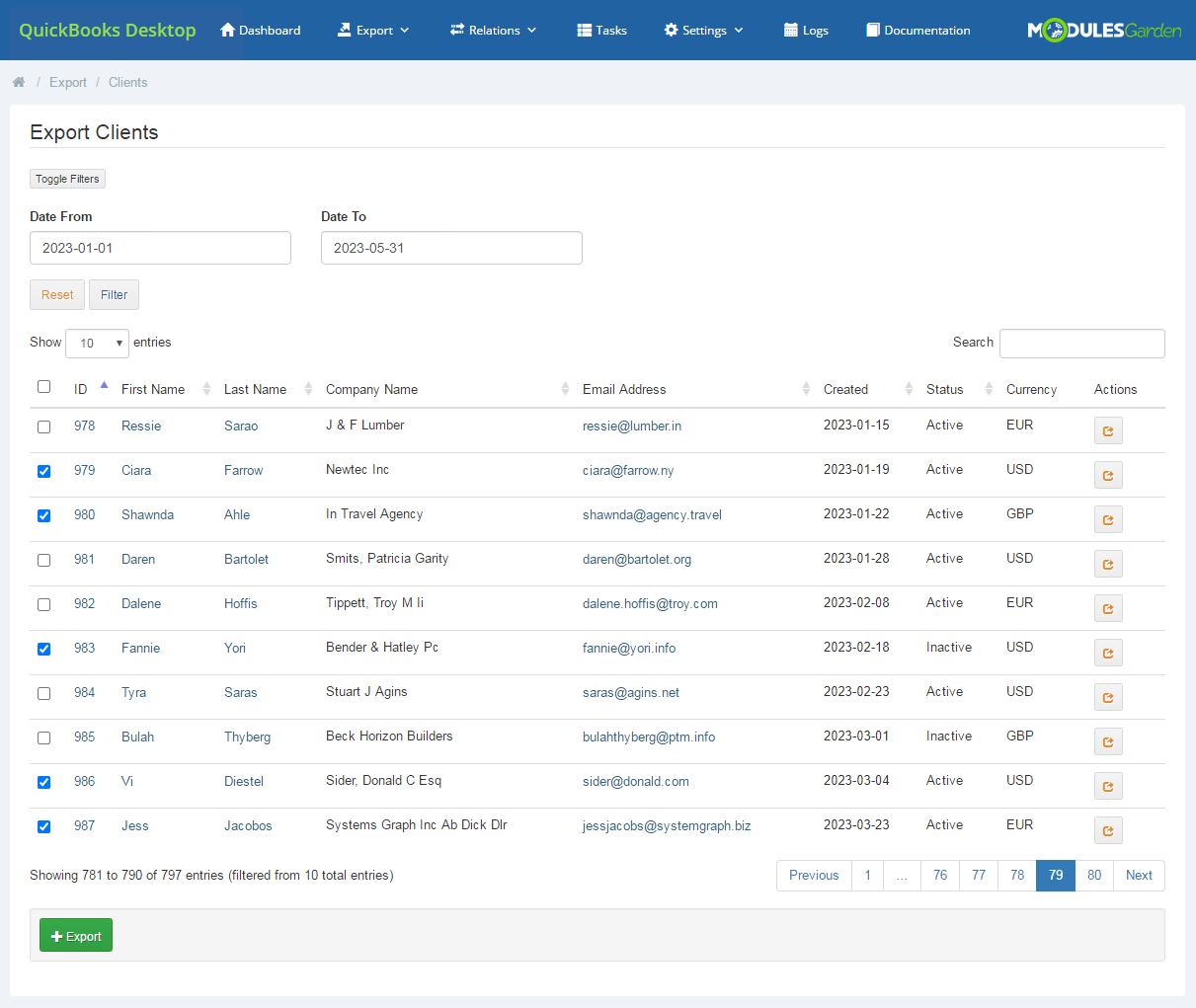 QuickBooks Desktop For WHMCS: Module Screenshot 2