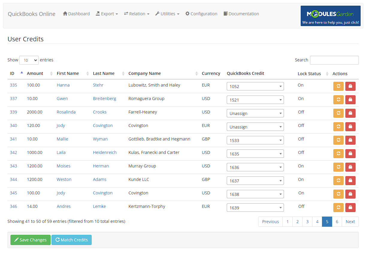 QuickBooks Online For WHMCS: Module Screenshot 22