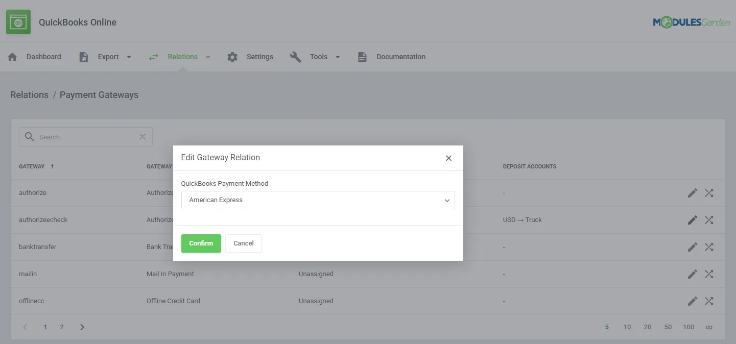 QuickBooks Online For WHMCS: Module Screenshot 17
