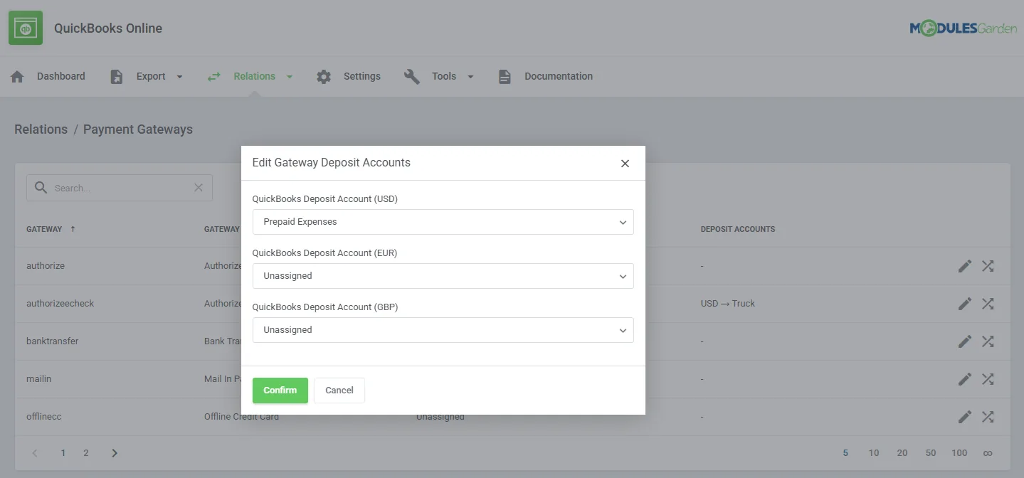 QuickBooks Online For WHMCS: Module Screenshot 18