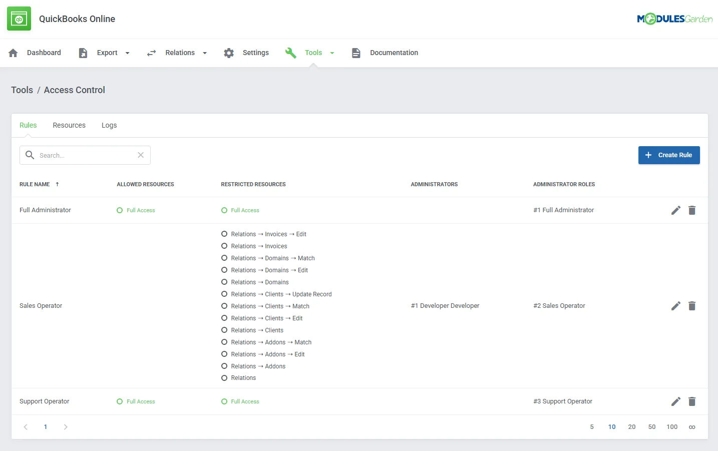 QuickBooks Online For WHMCS: Module Screenshot 26