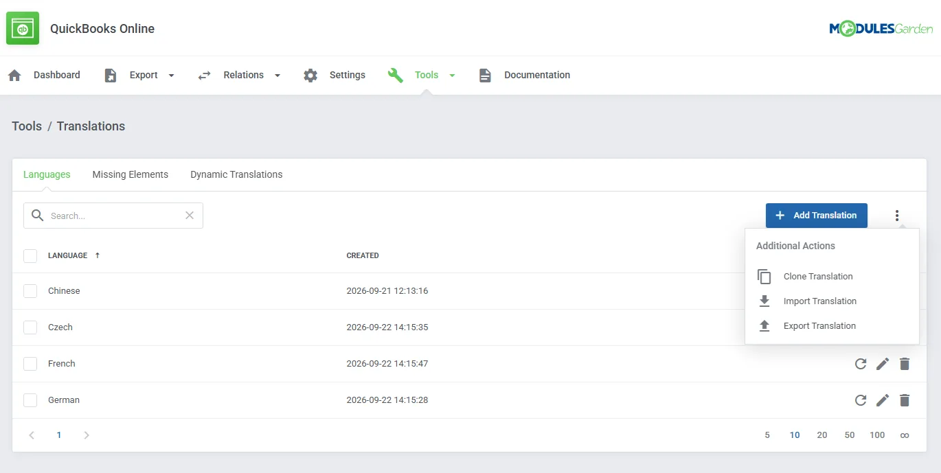 QuickBooks Online For WHMCS: Module Screenshot 27