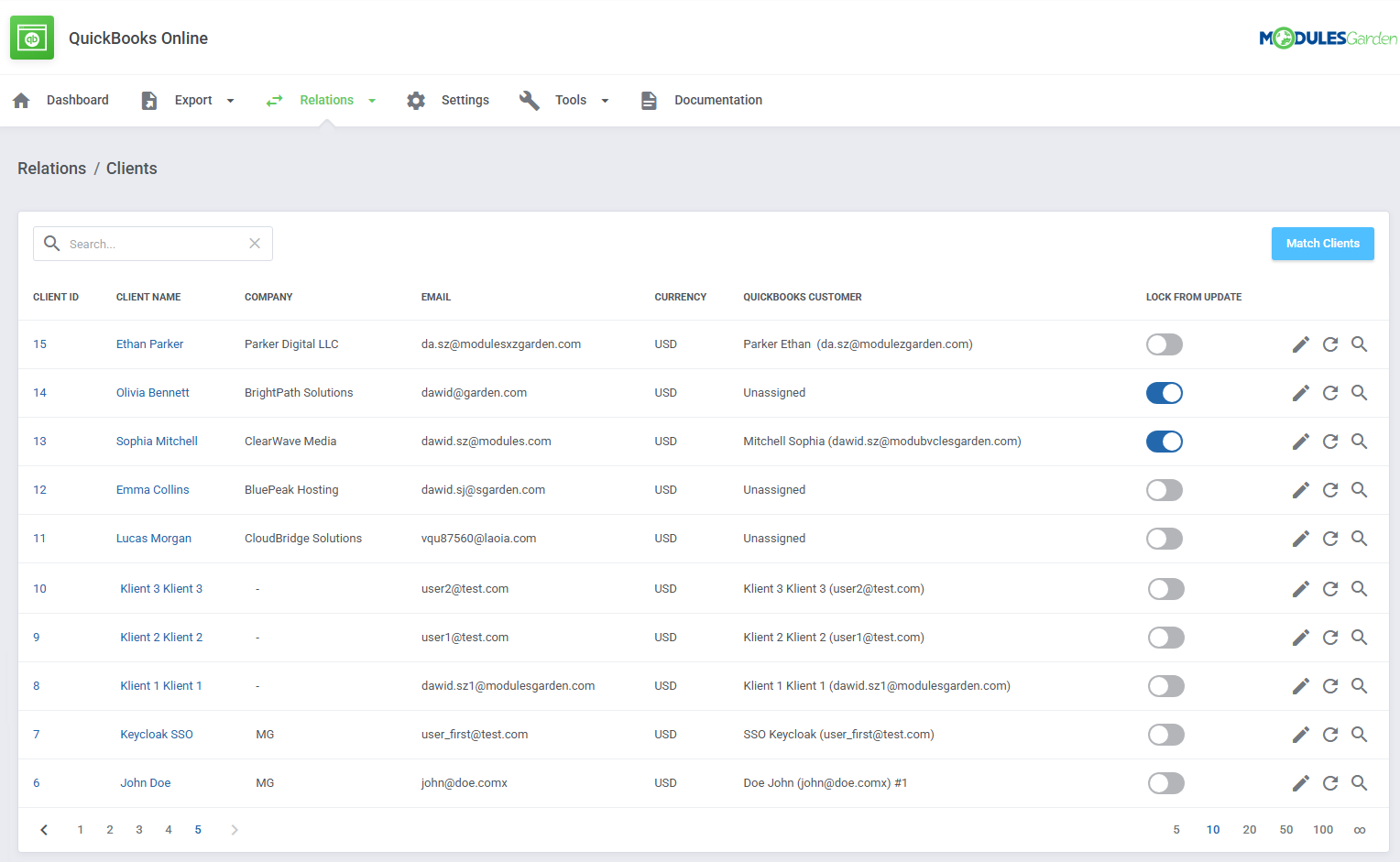 QuickBooks Online For WHMCS: Module Screenshot 6