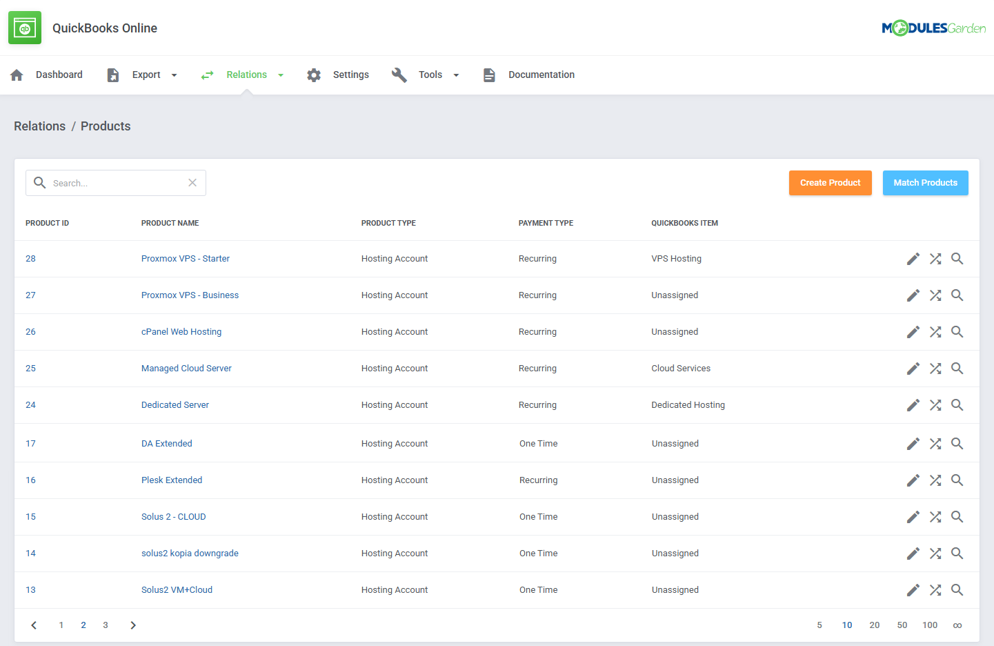 QuickBooks Online For WHMCS: Module Screenshot 7