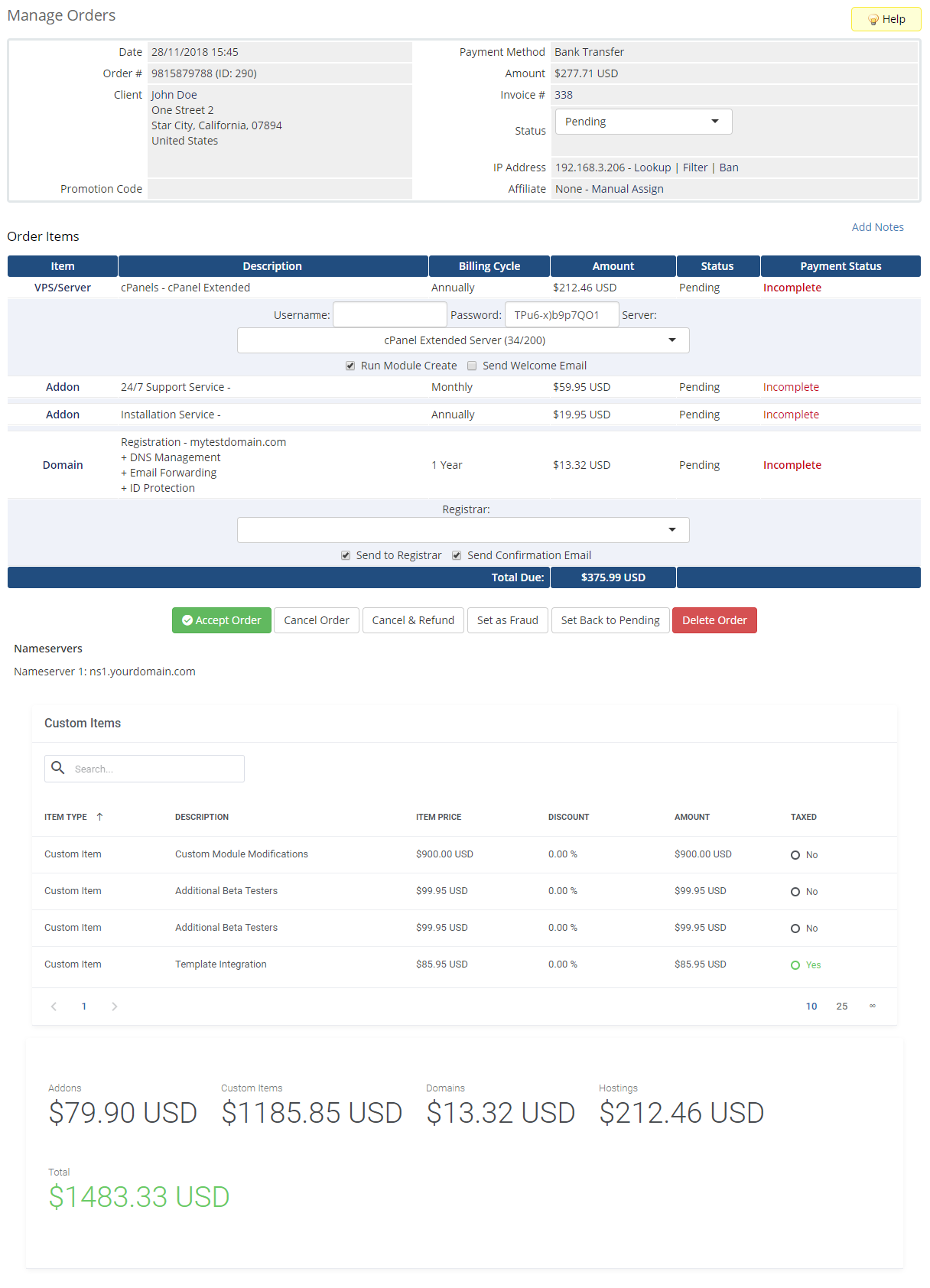 Quotes Automation For WHMCS: Module Screenshot 20