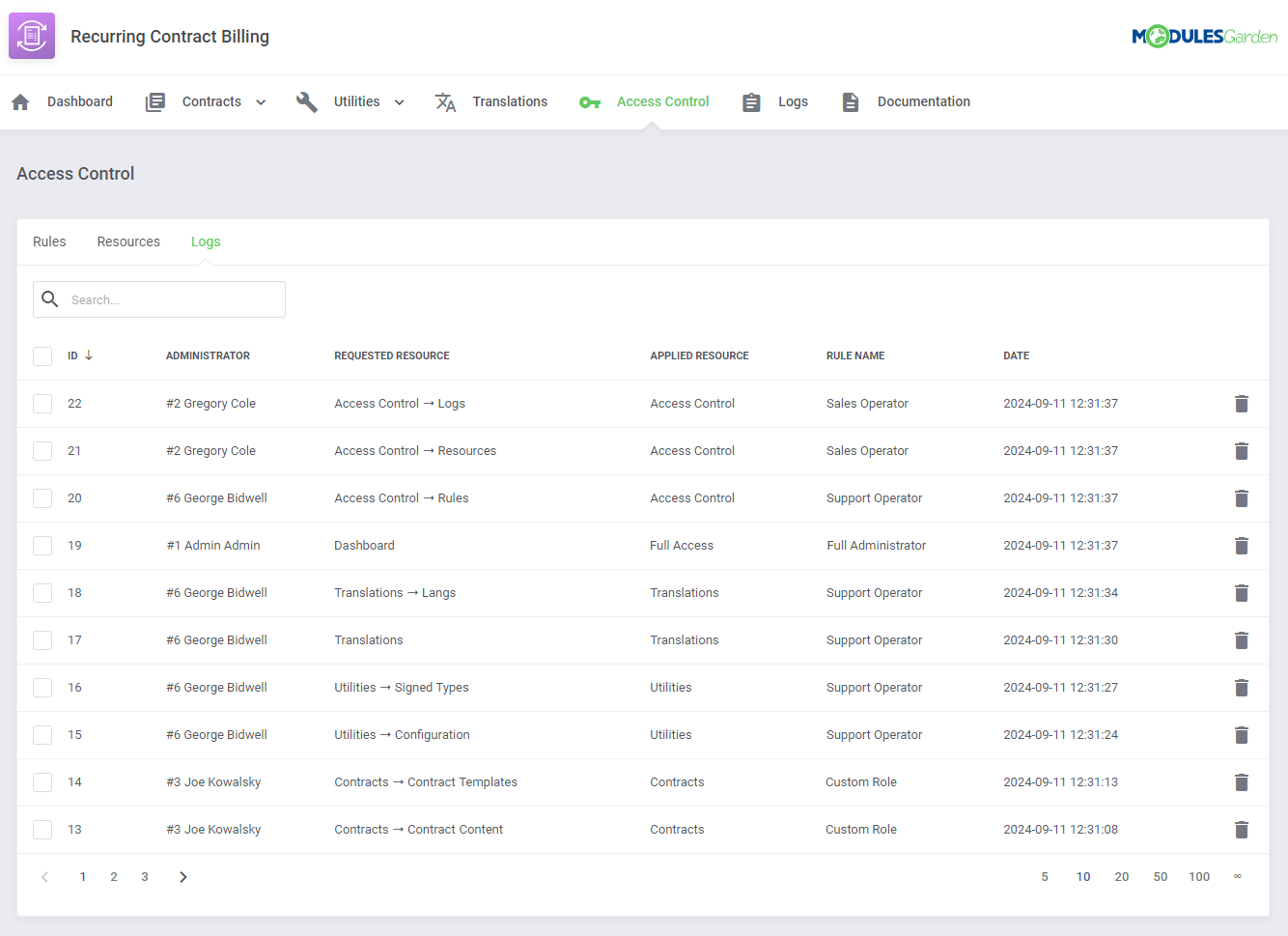 Recurring Contract Billing For WHMCS: Module Screenshot 22