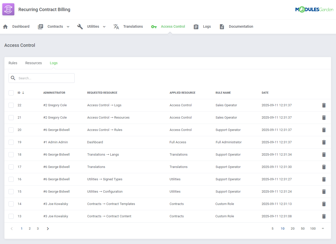 Recurring Contract Billing For WHMCS: Module Screenshot 22