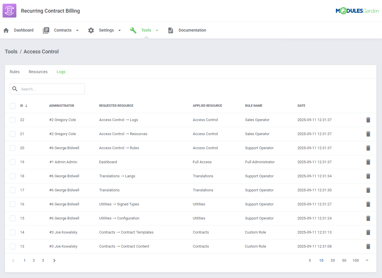 Recurring Contract Billing For WHMCS: Module Screenshot 21