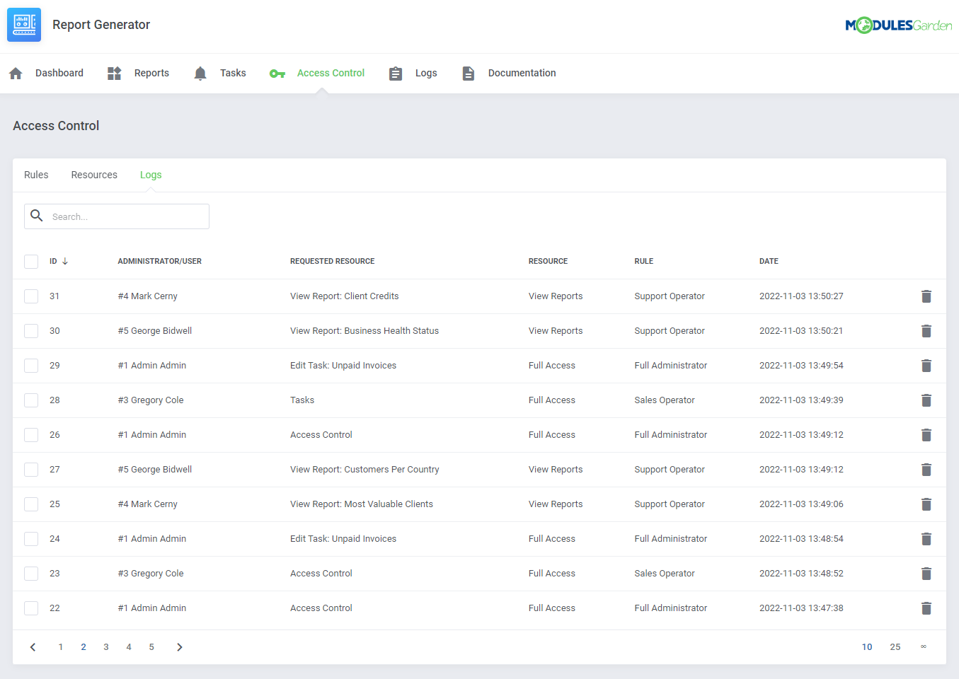 Report Generator For WHMCS: Module Screenshot 26