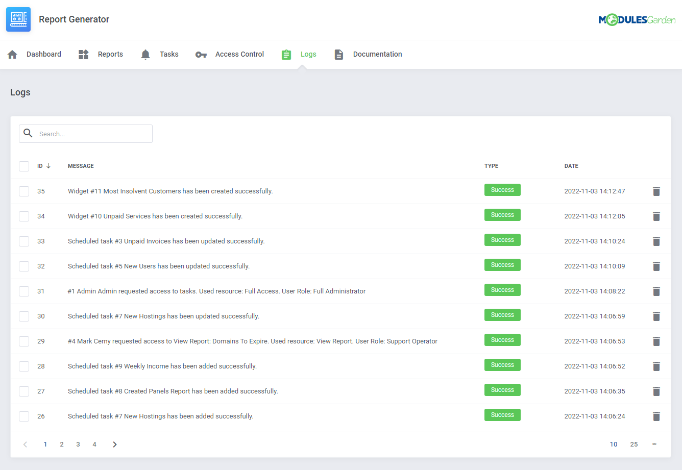 Report Generator For WHMCS: Module Screenshot 27