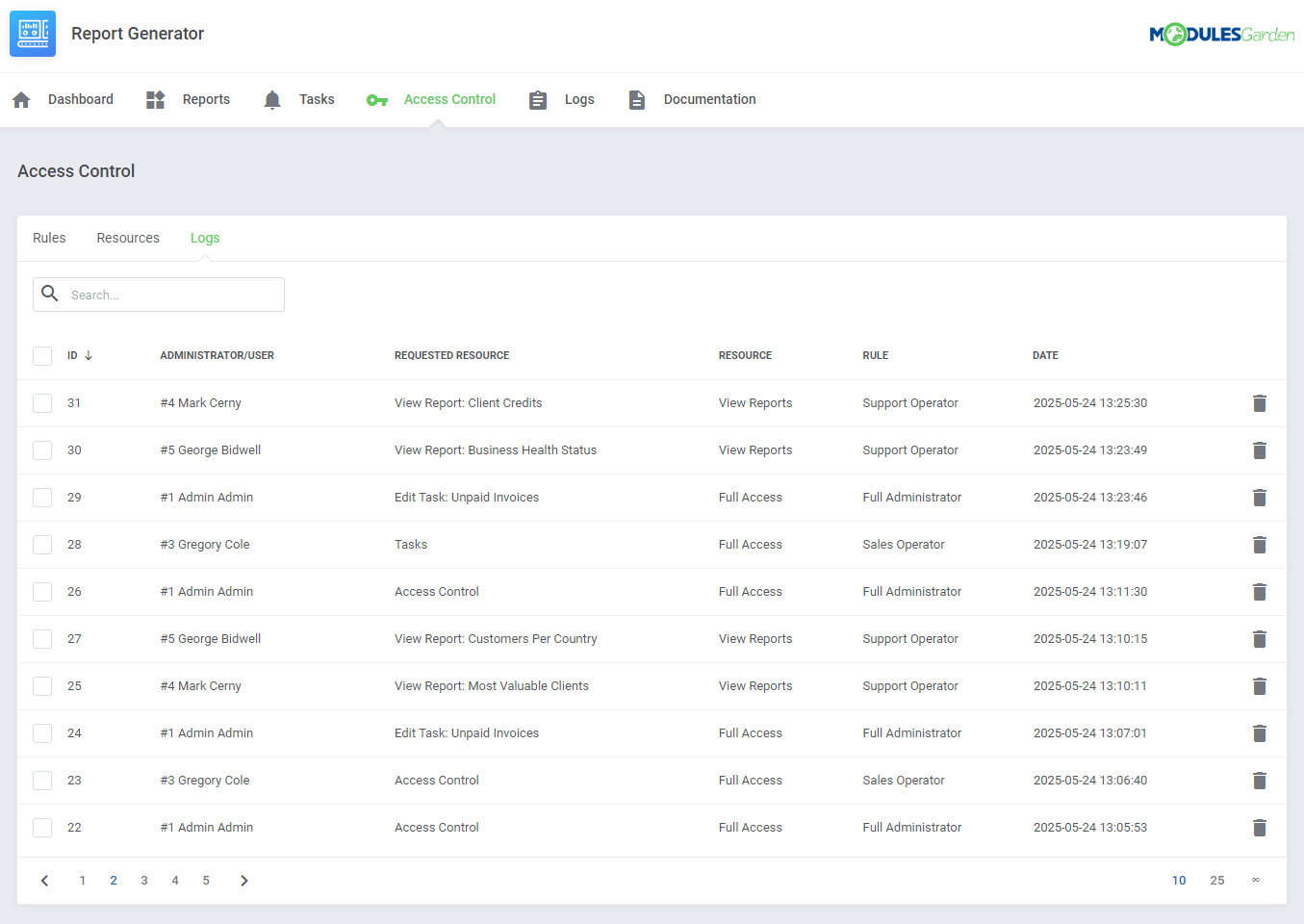 Report Generator For WHMCS: Module Screenshot 27