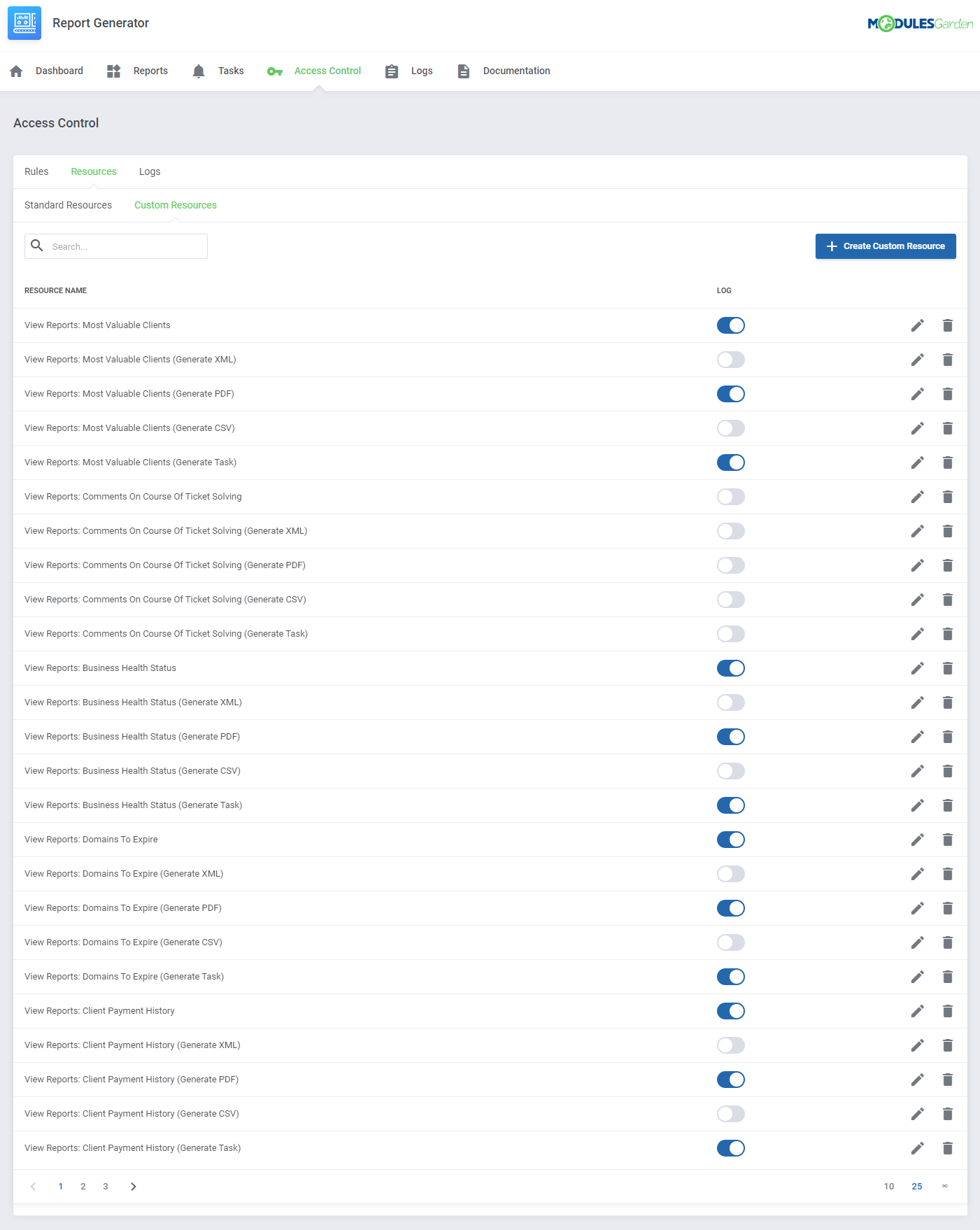 Report Generator For WHMCS: Module Screenshot 26