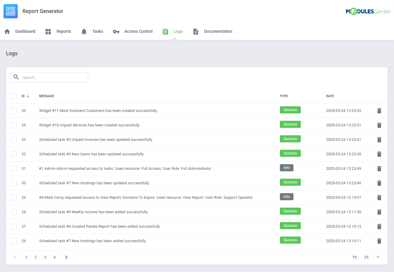 Report Generator For WHMCS: Module Screenshot 28