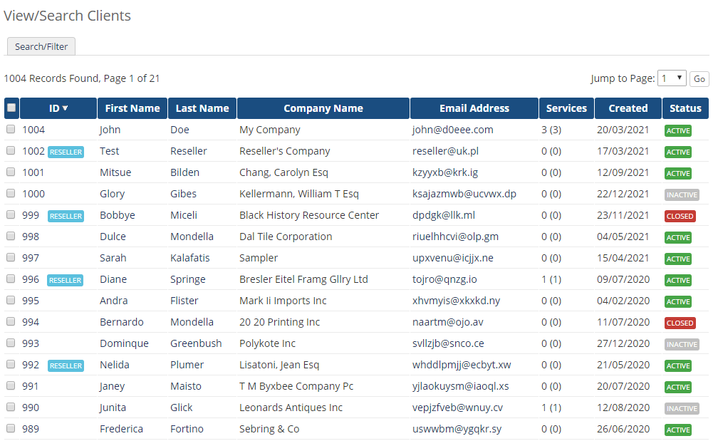 Resellers Center For WHMCS: Module Screenshot 13