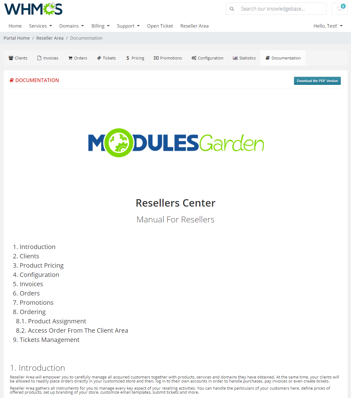 Resellers Center For WHMCS: Module Screenshot 38