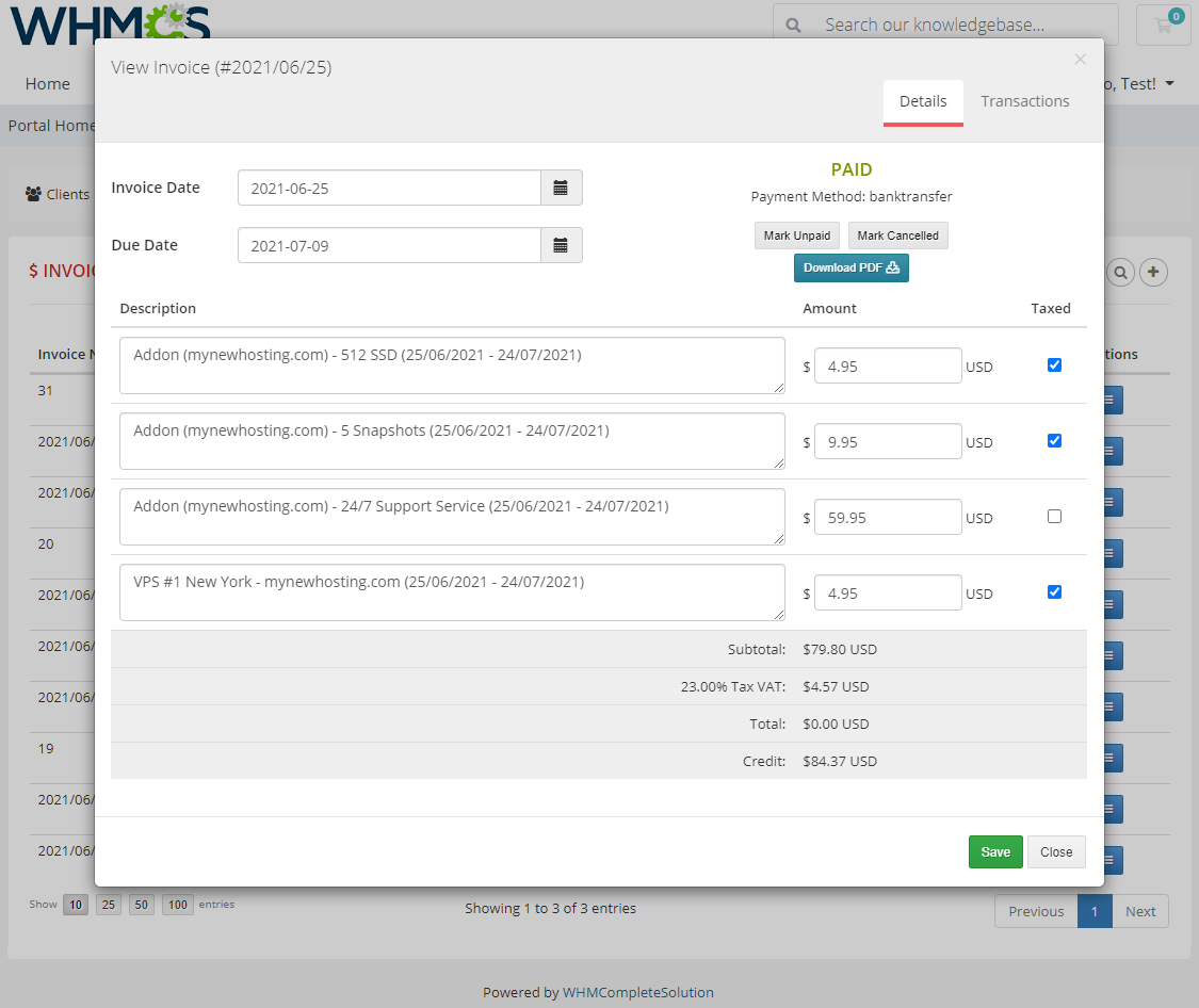 Resellers Center For WHMCS: Module Screenshot 19