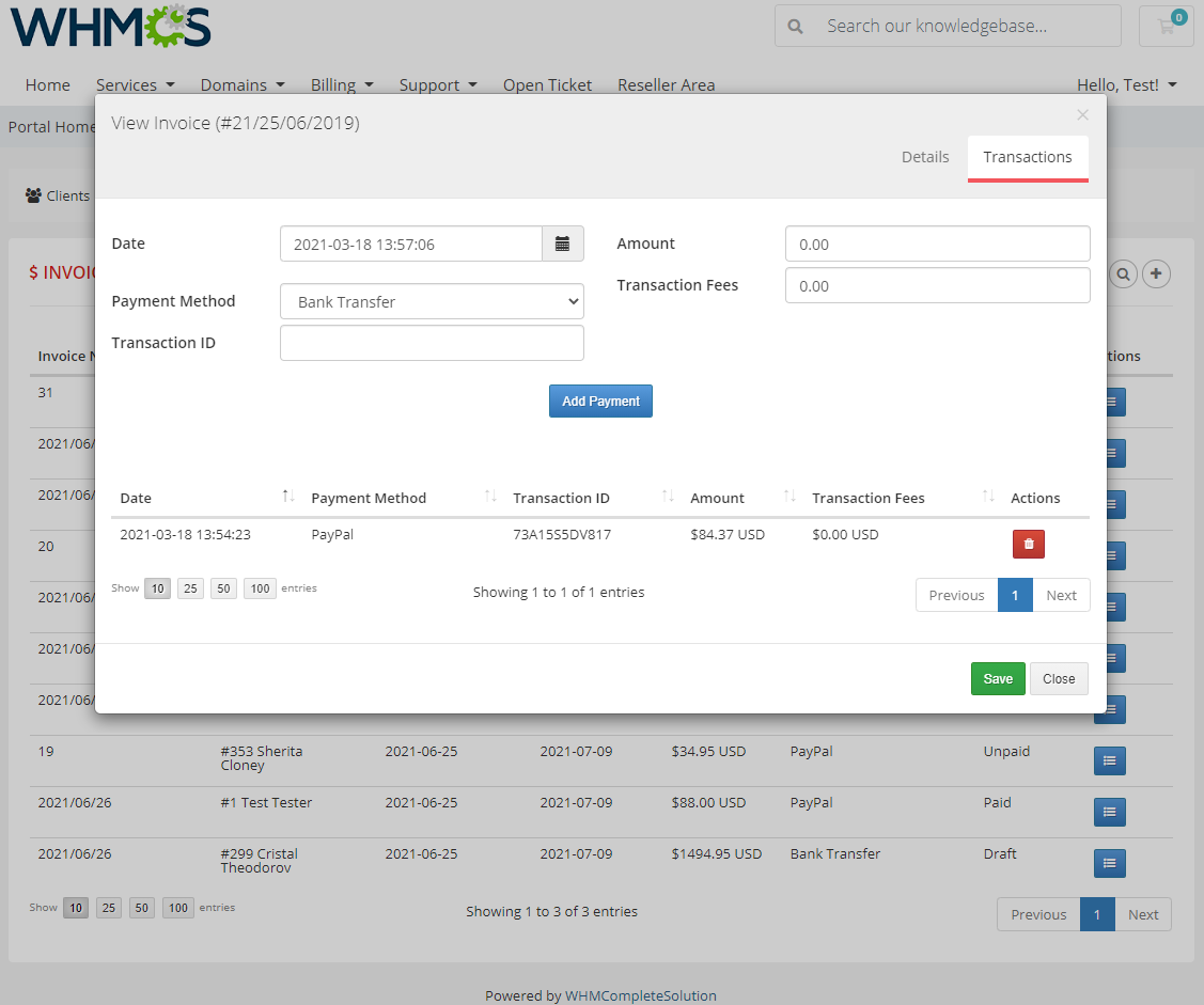 Resellers Center For WHMCS: Module Screenshot 20