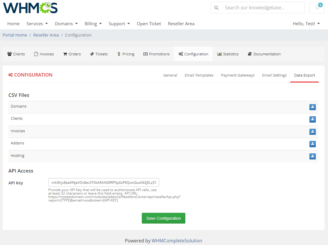 Resellers Center For WHMCS: Module Screenshot 39
