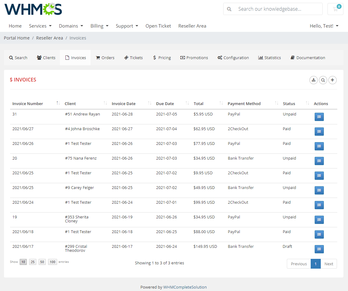 Resellers Center For WHMCS: Module Screenshot 19