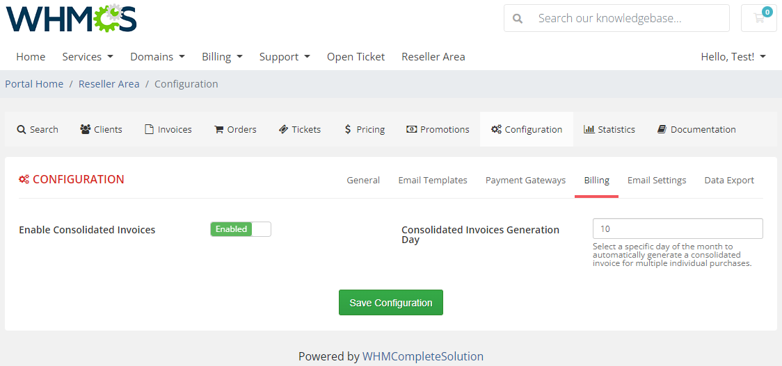 Resellers Center For WHMCS: Module Screenshot 39