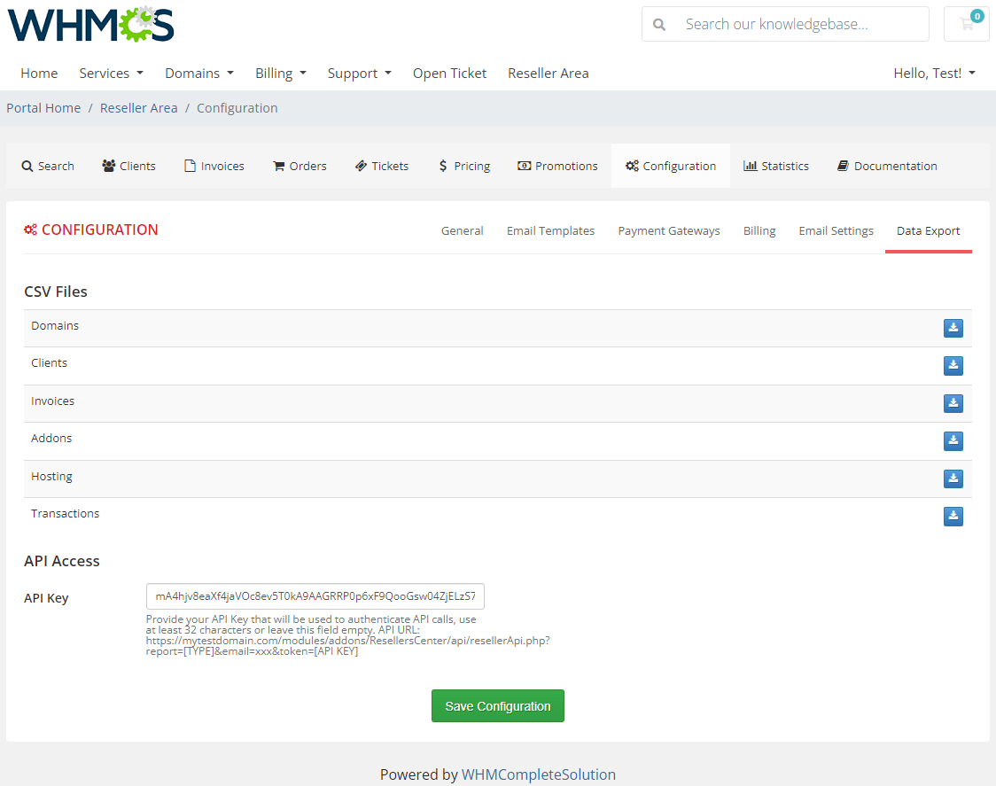Resellers Center For WHMCS: Module Screenshot 41