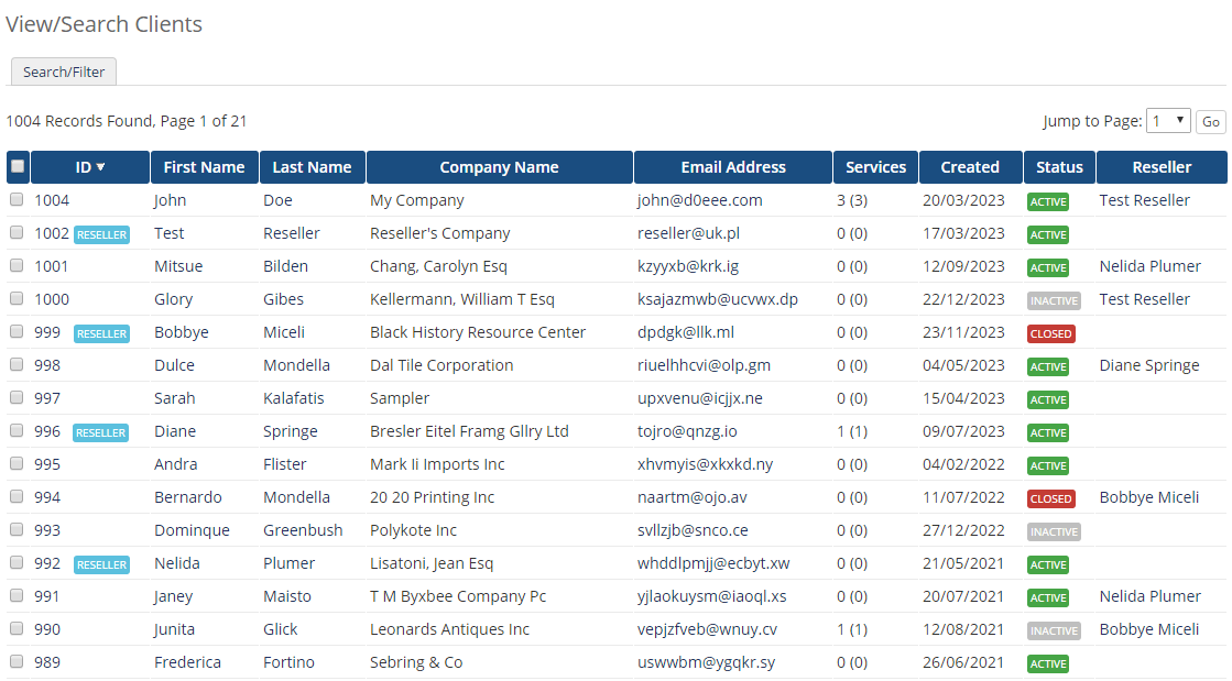 Resellers Center For WHMCS: Module Screenshot 14