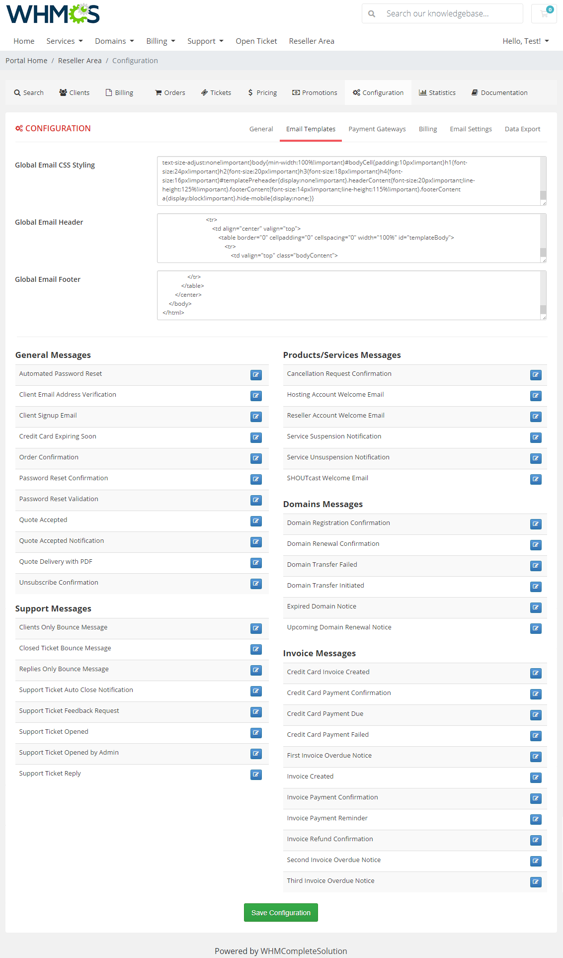 Resellers Center For WHMCS: Module Screenshot 37