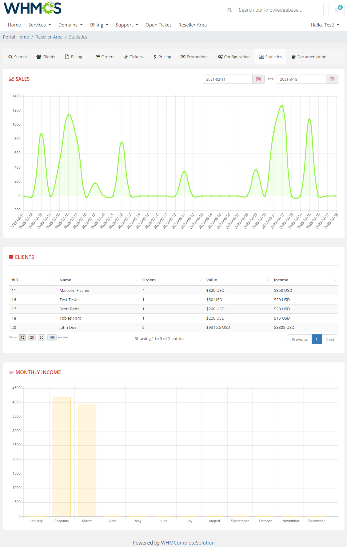 Resellers Center For WHMCS: Module Screenshot 43