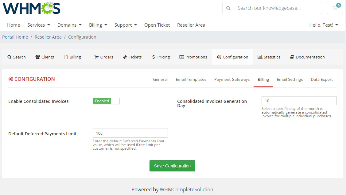 Resellers Center For WHMCS: Module Screenshot 40